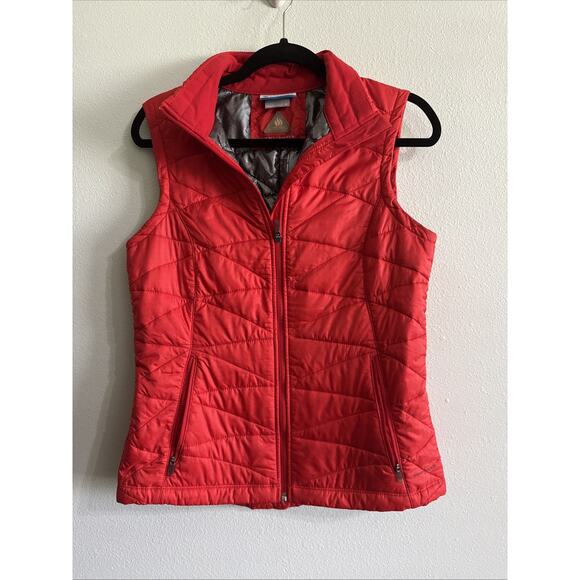 Columbia Women Lite Insulated Omni Heat Full Zip Slim Puffer Vest Small - Picture 1 of 5